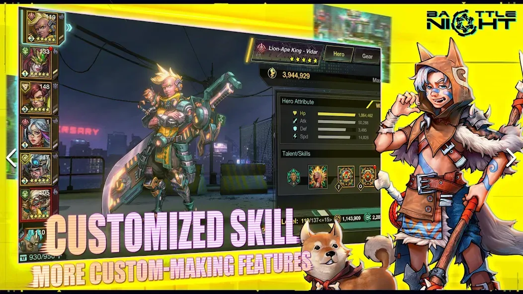 Battle Night: Cyberpunk RPG (Бэтл Найт) [МОД Mega Pack] APK Android Screenshot 5