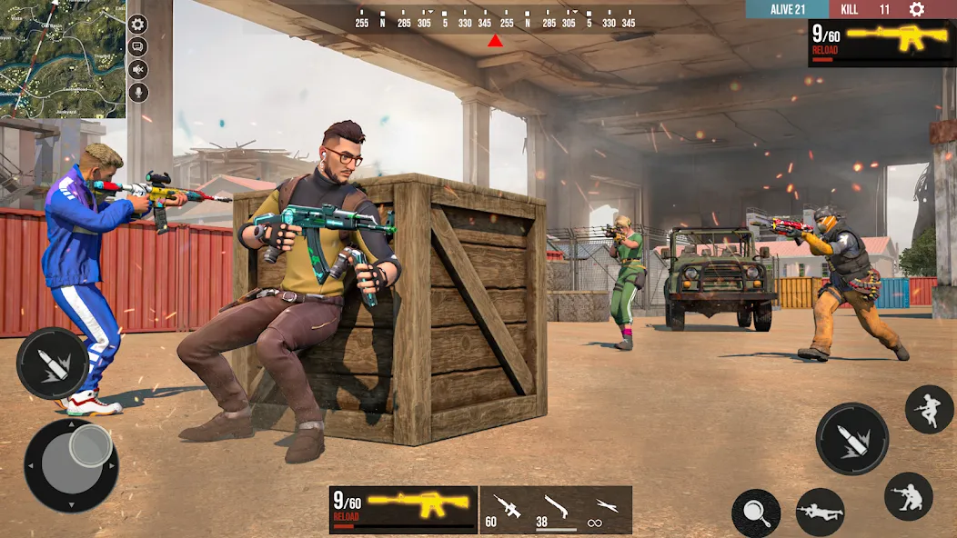 FPS Encounter Strike Offline (ФПС Энкаунтер Страйк Оффлайн) [МОД Все открыто] APK Android Screenshot 2