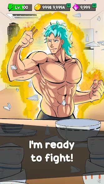 Food Fighter Clicker Games (Фуд Файтер Кликер) [МОД Много денег] APK Android Screenshot 5