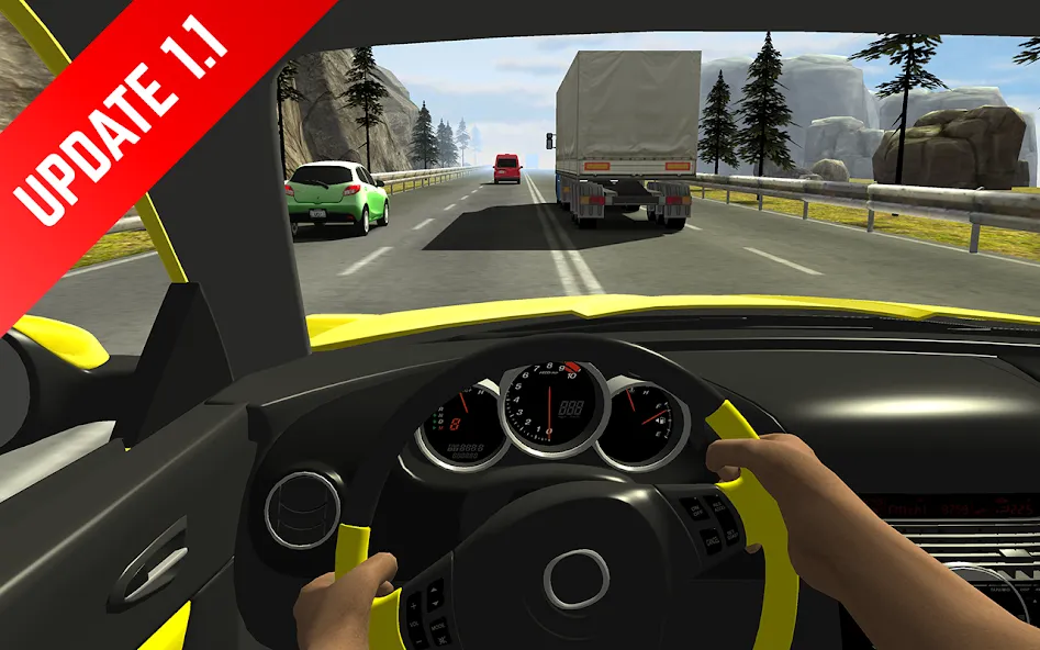 Racing in Car (Рейсинг ин Кар) [МОД Бесконечные монеты] APK Android Screenshot 2