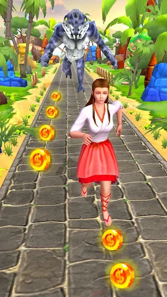 Jungle Run Temple Escape Games [МОД Бесконечные монеты] APK Android Screenshot 2