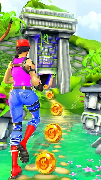 Jungle Run Temple Escape Games [МОД Бесконечные монеты] APK Android Screenshot 5
