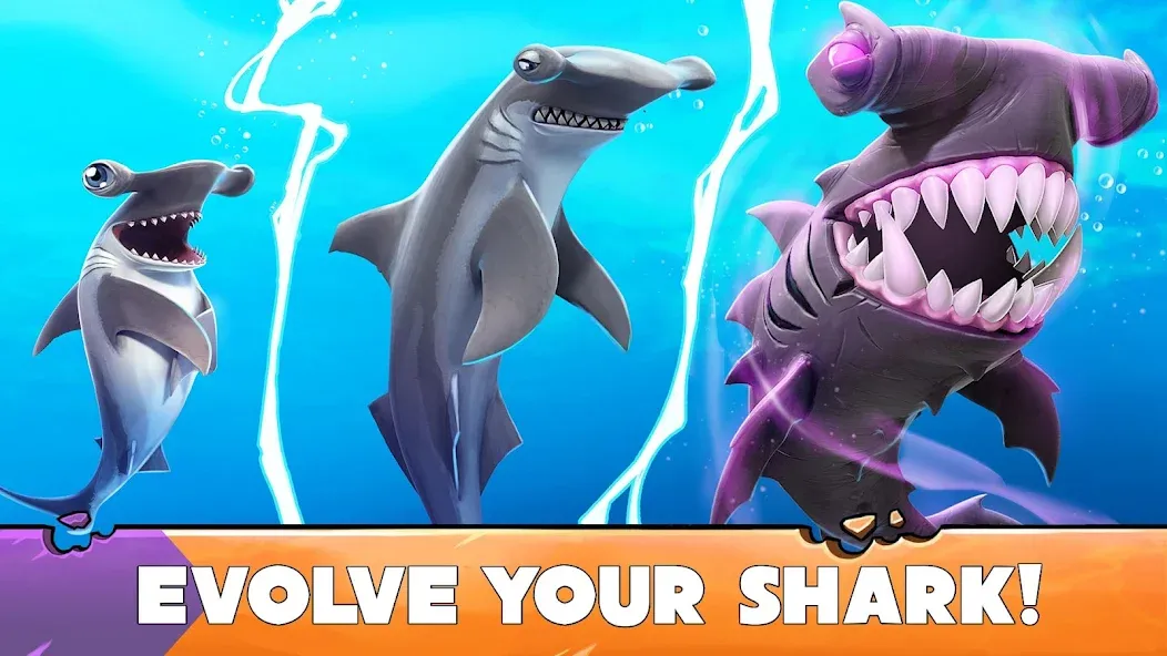 Hungry Shark Evolution (Хангри Шарк Эволюшн) [МОД Unlocked] APK Android Screenshot 4