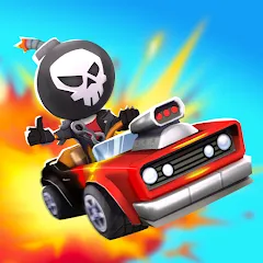 Boom Karts Multiplayer Racing (Бум Картс Мультиплеер Рейсинг) [МОД Все открыто] APK Android