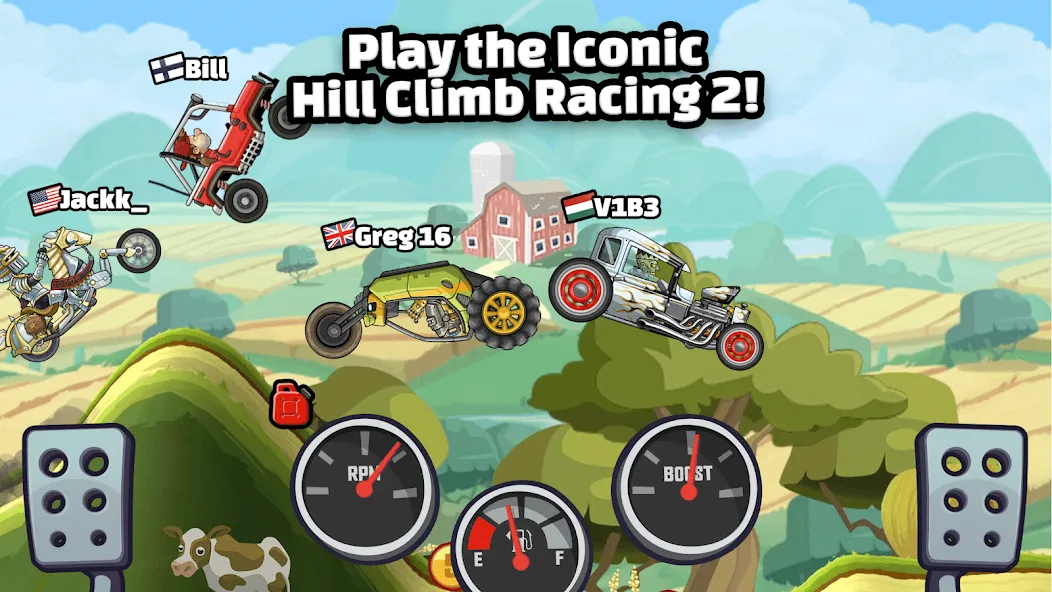 Hill Climb Racing 2 (Хилл Клаим Рейсинг 2) [МОД Меню] APK Android Screenshot 1