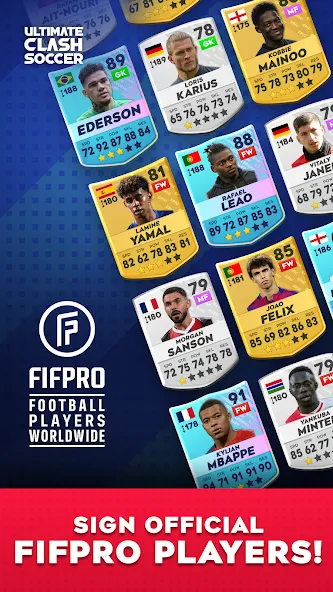 Ultimate Clash Soccer (Ултимейт Драфт Соккер) [МОД Unlocked] APK Android Screenshot 2