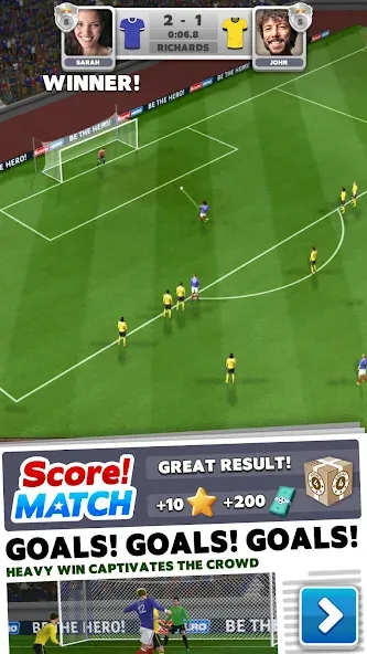 Score! Match - PvP Soccer [МОД Mega Pack] APK Android Screenshot 1