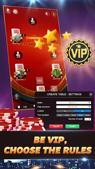 Svara - 3 Card Poker Card Game [МОД Unlocked] APK Android Screenshot 4