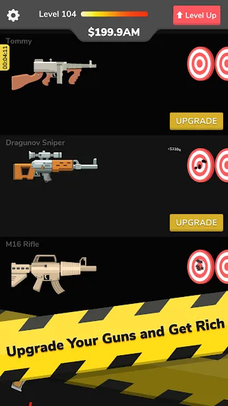 Gun Idle (Ган Айдл) [МОД Бесконечные монеты] APK Android Screenshot 2