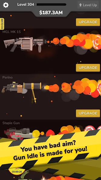 Gun Idle (Ган Айдл) [МОД Бесконечные монеты] APK Android Screenshot 3