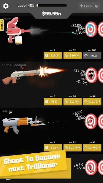 Gun Idle (Ган Айдл) [МОД Бесконечные монеты] APK Android Screenshot 5