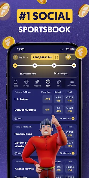 Fliff - Sports Picks (Флифф) [МОД Много денег] APK Android Screenshot 1