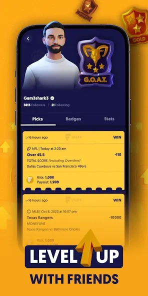 Fliff - Sports Picks (Флифф) [МОД Много денег] APK Android Screenshot 3