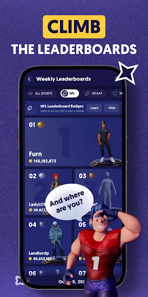 Fliff - Sports Picks (Флифф) [МОД Много денег] APK Android Screenshot 4