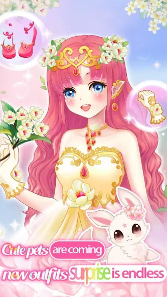 Dream Flower Dressup [МОД Premium] APK Android Screenshot 1