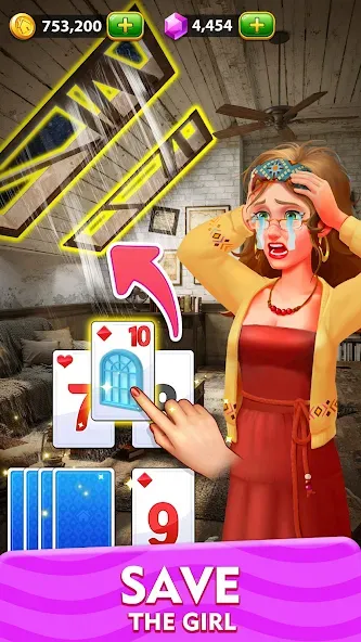 Solitaire Tripeaks Home: Merge (Солитер Трипикс Хоум) [МОД Все открыто] APK Android Screenshot 1