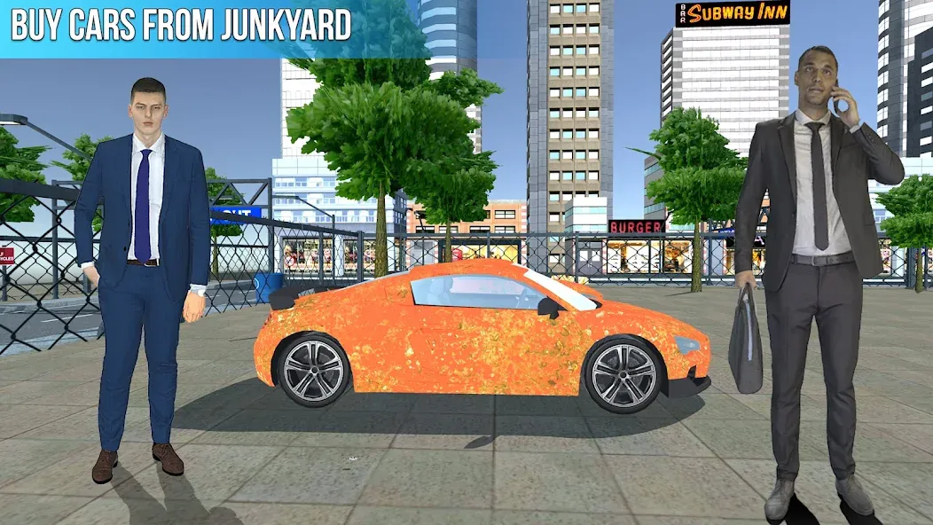 Used Car Dealers Job Simulator [МОД Бесконечные монеты] APK Android Screenshot 2
