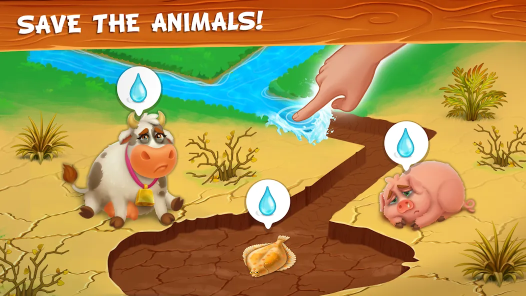 Farm Town - Family Farming Day (Фарм Таун) [МОД Бесконечные монеты] APK Android Screenshot 5