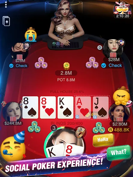 Holdem or Foldem - Texas Poker (Холдем или Фолдем) [МОД Много денег] APK Android Screenshot 2