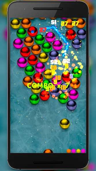 Magnetic balls bubble shoot [МОД Все открыто] APK Android Screenshot 3