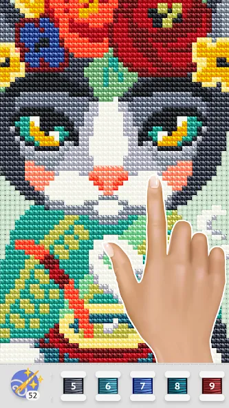 Cross Stitch Club (Кросс Стич Клуб) [МОД Много денег] APK Android Screenshot 3