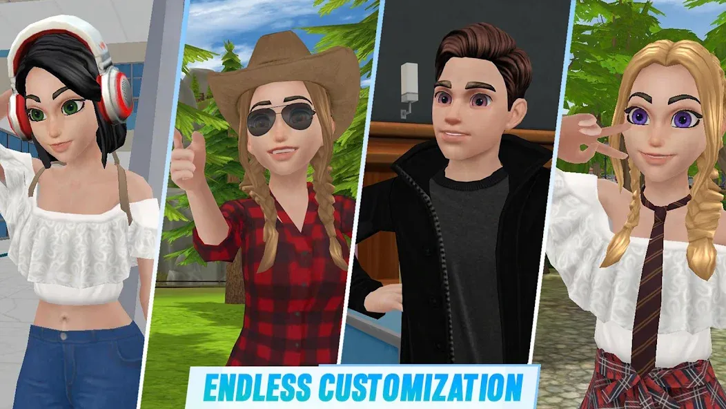 Virtual Sim Story: Home & Life (Виртуальная история симулятора) [МОД Unlocked] APK Android Screenshot 3