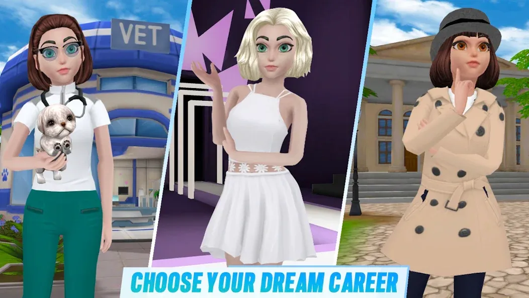 Virtual Sim Story: Home & Life (Виртуальная история симулятора) [МОД Unlocked] APK Android Screenshot 5