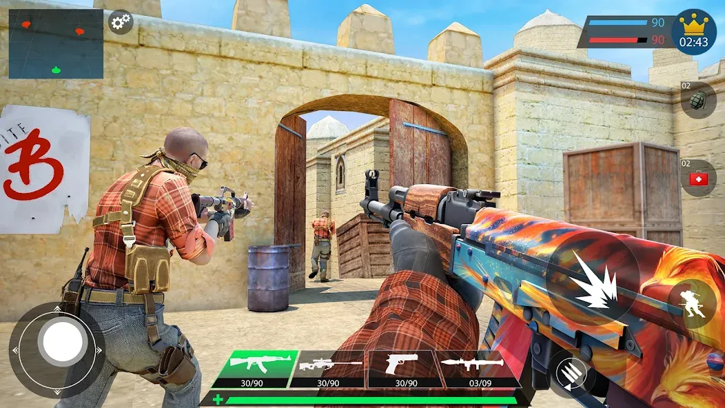 Commando Gun Shooting Games 3D [МОД Premium] APK Android Screenshot 2