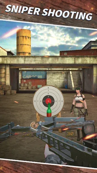 Sniper Shooting : 3D Gun Game [МОД Mega Pack] APK Android Screenshot 2