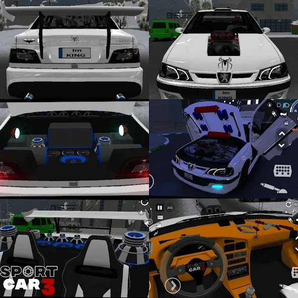 Sport car 3 : Taxi & Police - (Спорткар 3) [МОД Premium] APK Android Screenshot 1
