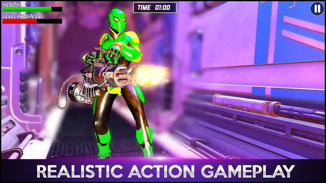 Strange Robot Spider hero Game [МОД Меню] APK Android Screenshot 4