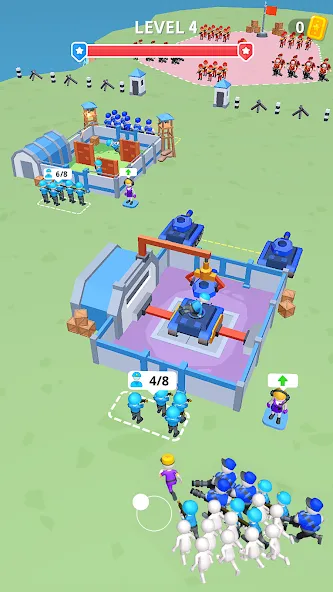 Army War Camp—Battle Game [МОД Бесконечные монеты] APK Android Screenshot 4