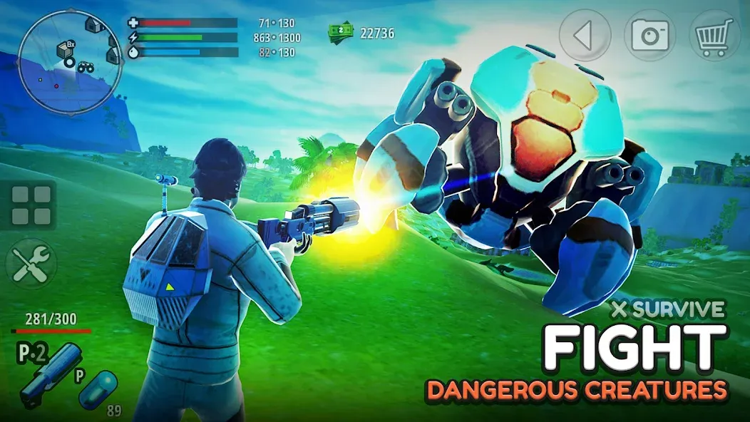 X Survive: Open World Sandbox (Икс Сурвайв) [МОД Mega Pack] APK Android Screenshot 2