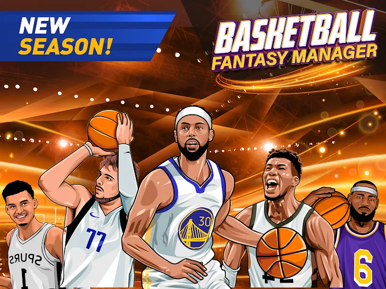 Basketball Fantasy Manager NBA [МОД Все открыто] APK Android Screenshot 1