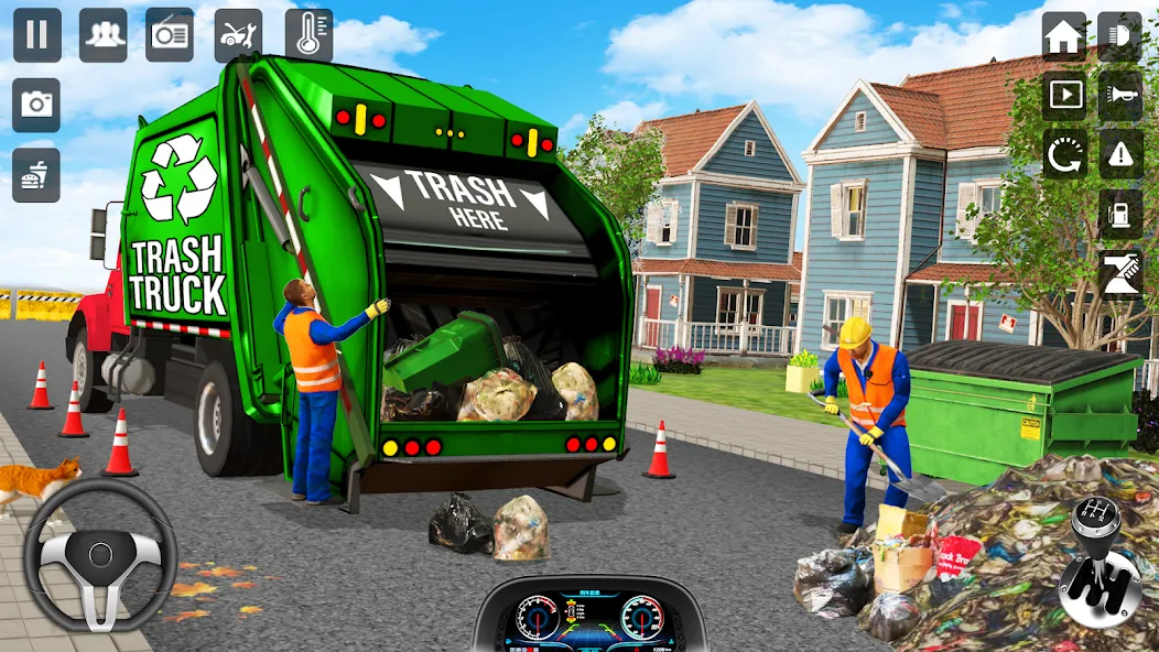 Trash Truck Games Simulator 3D [МОД Premium] APK Android Screenshot 1