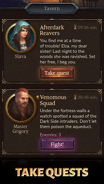 Age of Revenge: Turn Based RPG (Эйдж оф Ревендж) [МОД Бесконечные монеты] APK Android Screenshot 4