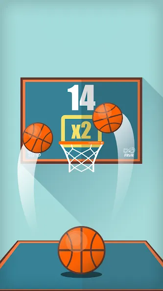 Basketball FRVR - Dunk Shoot (Баскетбол ФРВР) [МОД Mega Pack] APK Android Screenshot 1