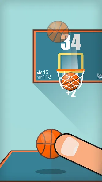 Basketball FRVR - Dunk Shoot (Баскетбол ФРВР) [МОД Mega Pack] APK Android Screenshot 2