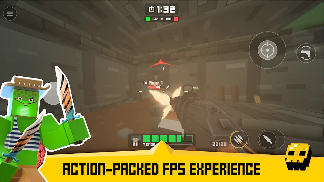 Krunker FRVR - Multiplayer FPS (Крункер ФРВР) [МОД Бесконечные монеты] APK Android Screenshot 5