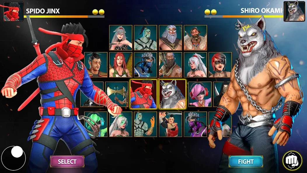 Ninja Clash: Karate Fighters (Ниндзя Мастер) [МОД Premium] APK Android Screenshot 1