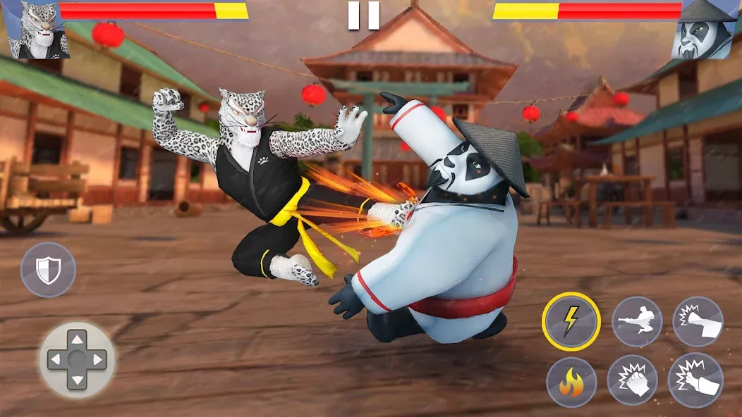 Kung Fu Animal: Fighting Games (Кунгфу животное) [МОД Mega Pack] APK Android Screenshot 2