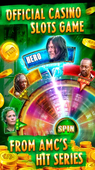 The Walking Dead Casino Slots (Зе Вокинг Дед Казино Слотс) [МОД Все открыто] APK Android Screenshot 2
