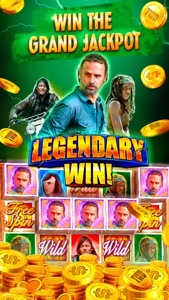 The Walking Dead Casino Slots (Зе Вокинг Дед Казино Слотс) [МОД Все открыто] APK Android Screenshot 5