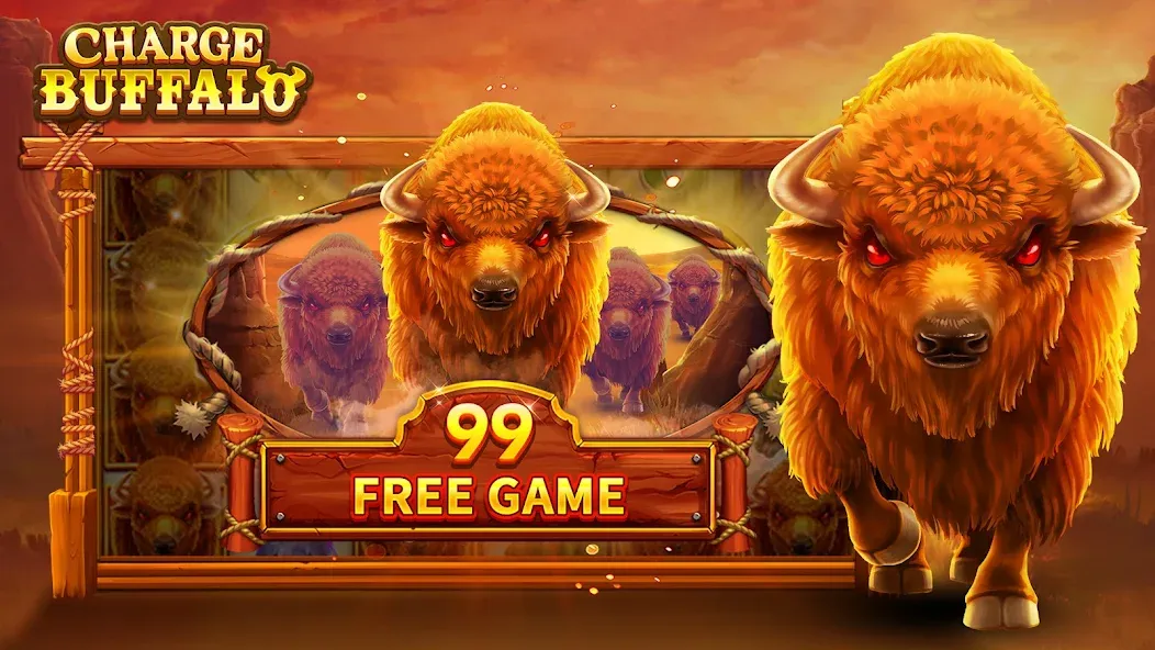 Charge Buffalo Slot-TaDa Games (Чардж Буффало Слот) [МОД Все открыто] APK Android Screenshot 2