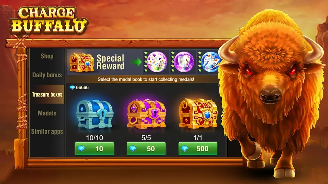 Charge Buffalo Slot-TaDa Games (Чардж Буффало Слот) [МОД Все открыто] APK Android Screenshot 4