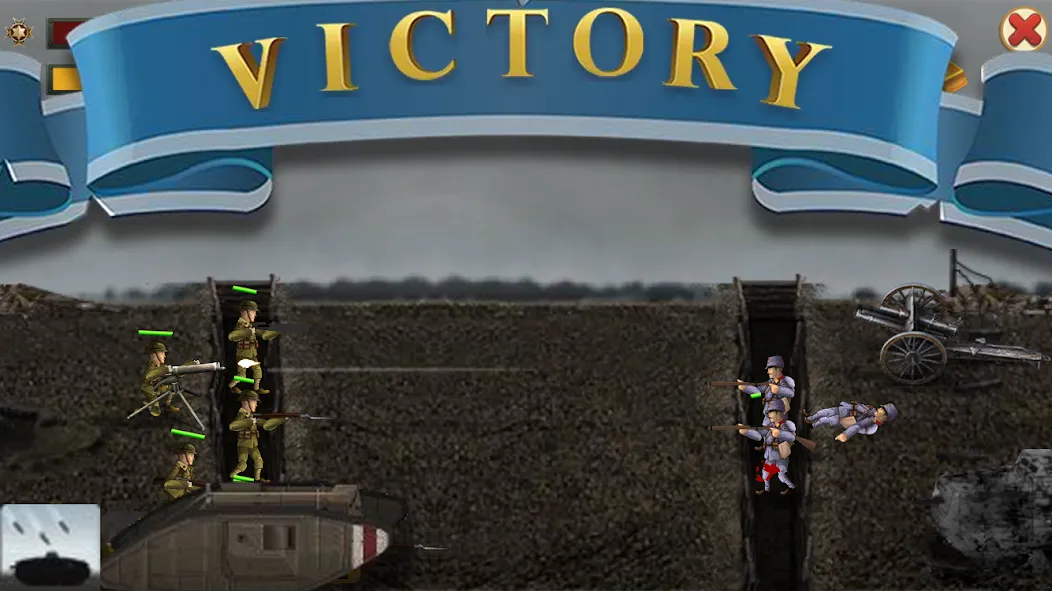 Warfare 1917 Trenches Troops (Военные действия 1917 Траншеи Войска) [МОД Бесконечные монеты] APK Android Screenshot 3