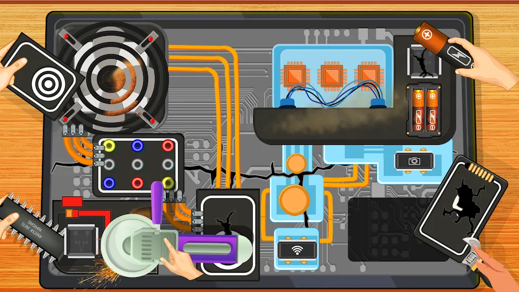 Electronics Repair Master [МОД Бесконечные монеты] APK Android Screenshot 1
