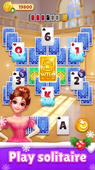 Royal Solitaire Tripeaks [МОД Unlocked] APK Android Screenshot 1