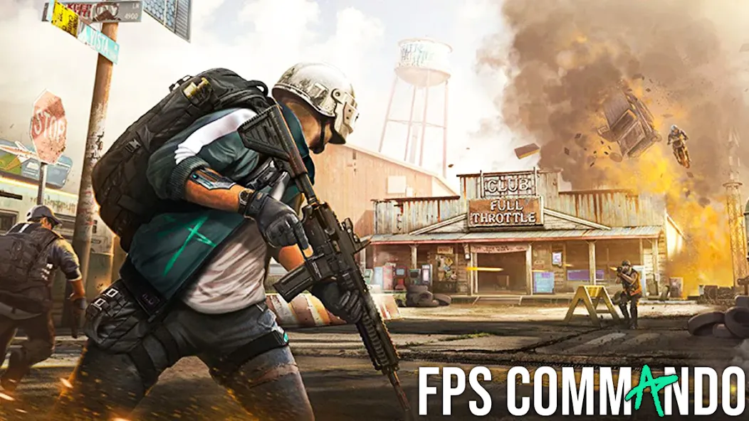FPS Commando Shooter Games (ФПС Коммандо Шутер Игры) [МОД Много денег] APK Android Screenshot 5