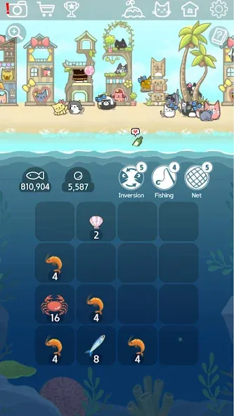 2048 Kitty Cat Island (Остров Кошачьеи Кошки) [МОД Все открыто] APK Android Screenshot 2